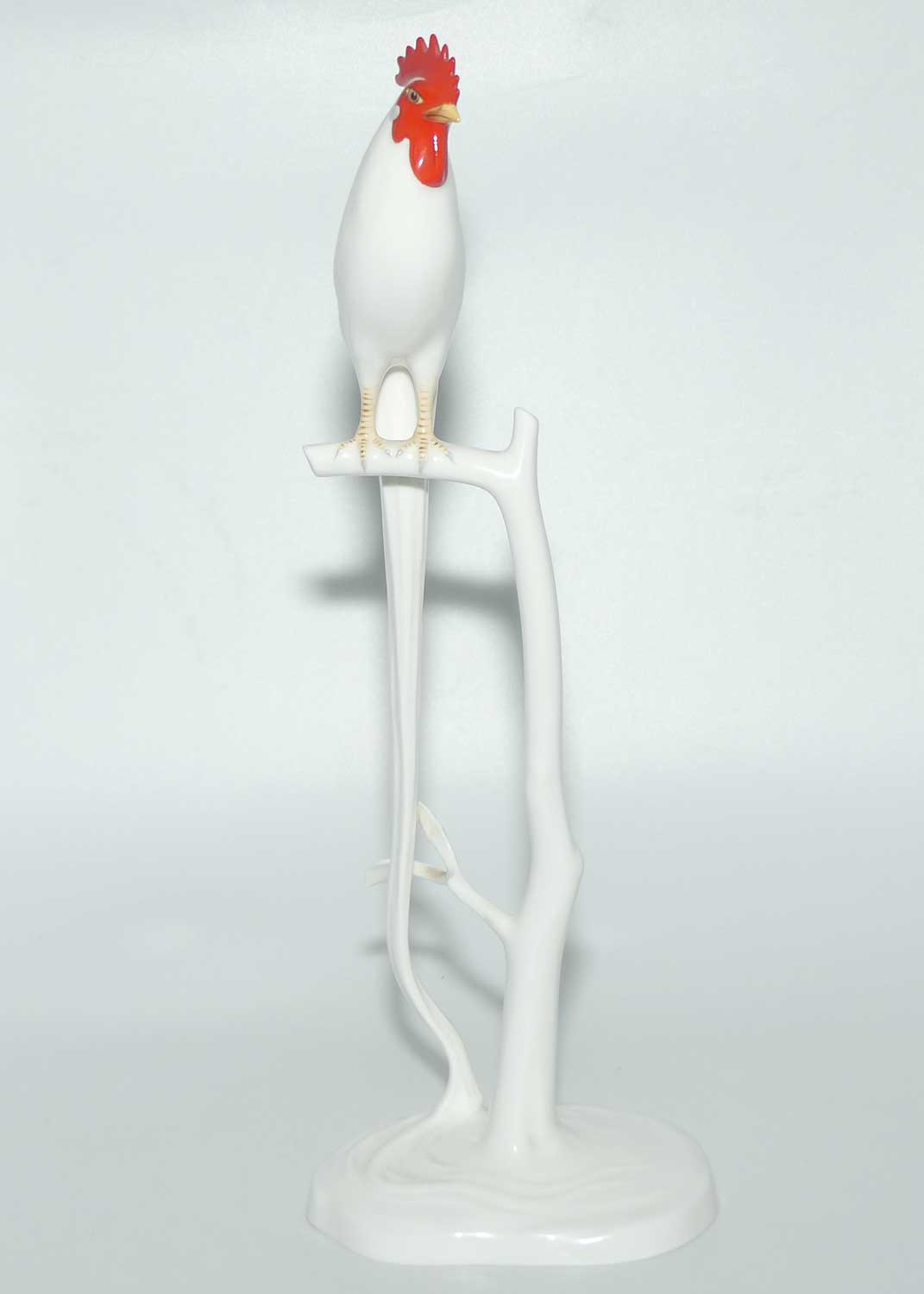 Noritake Bone China Japan | Tall Onagadori Long Tailed Rooster on Perch