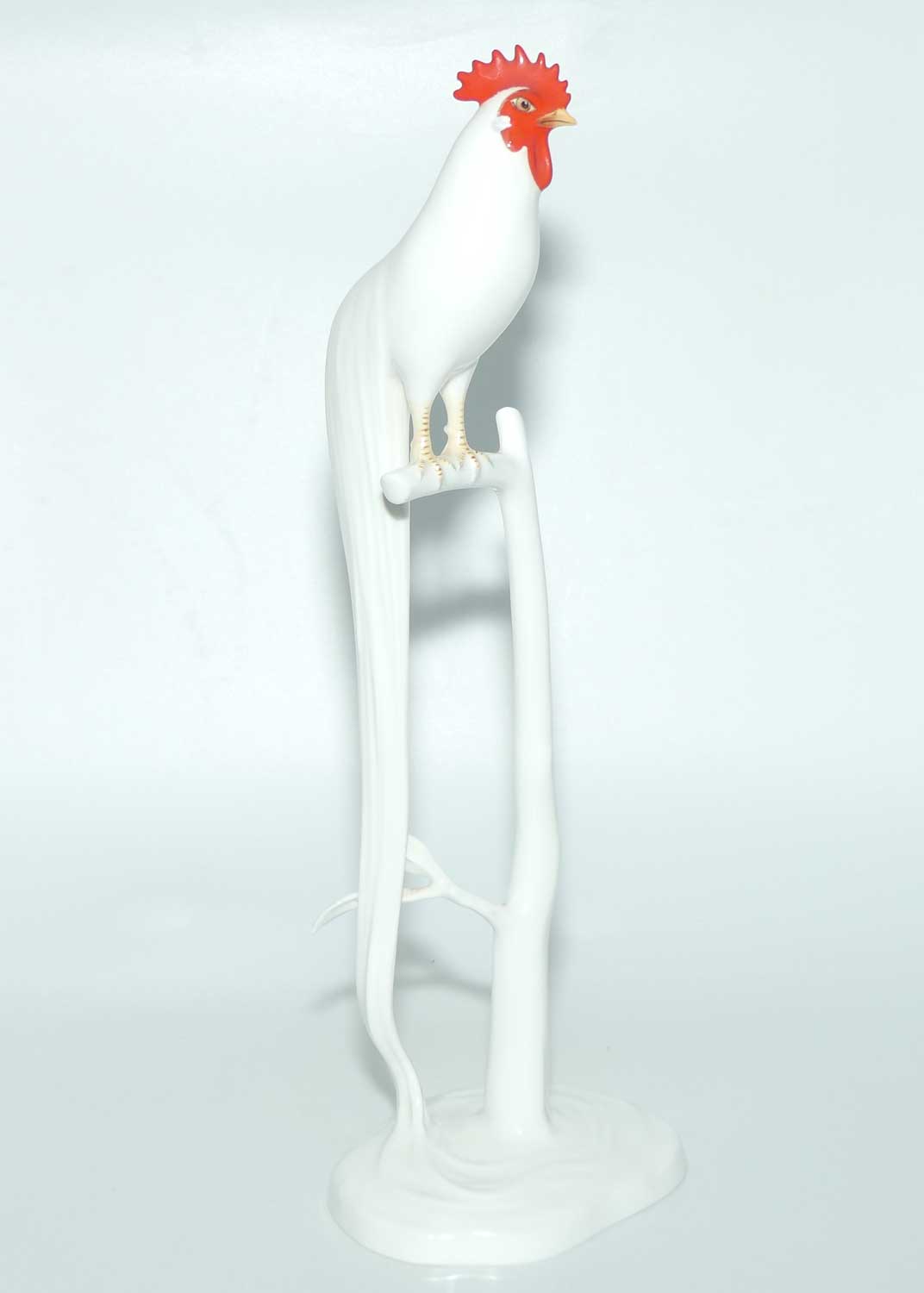 Noritake Bone China Japan | Tall Onagadori Long Tailed Rooster on Perch