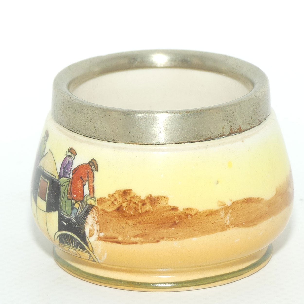 Royal Doulton Coaching Days open salt | EP rim