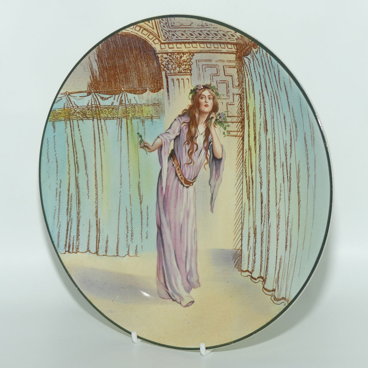 Royal Doulton Shakespearean Ophelia plate D3835 | Special Background | 22.5cm