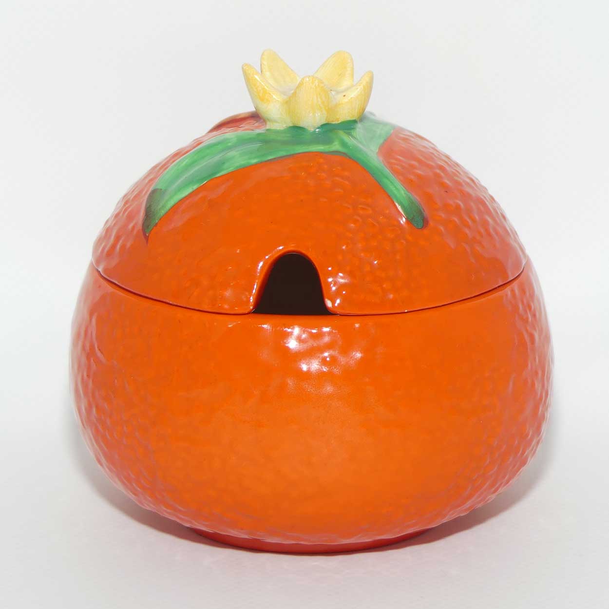 Carlton Ware Orange Peel marmalade pot