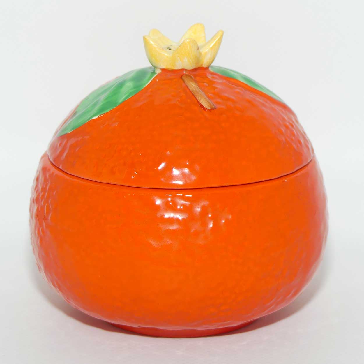 Carlton Ware Orange Peel marmalade pot