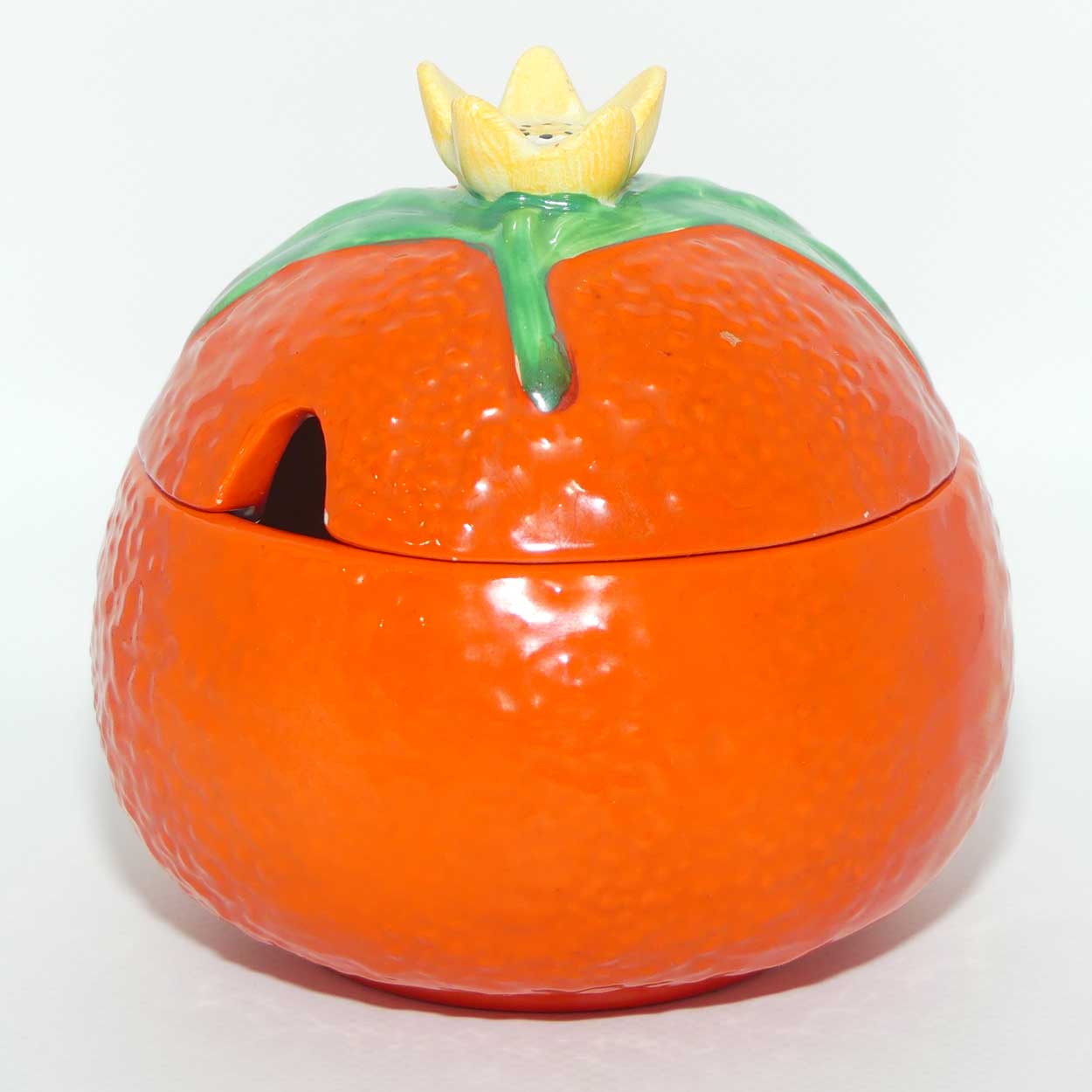 Carlton Ware Orange Peel marmalade pot