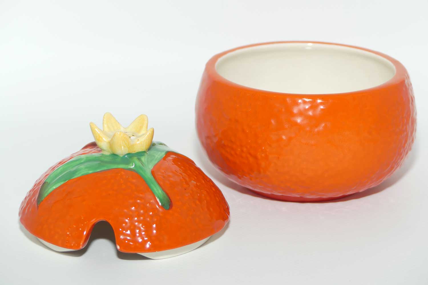 Carlton Ware Orange Peel marmalade pot