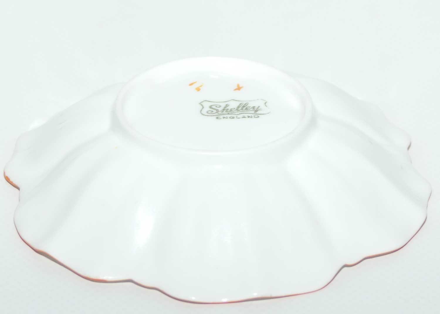 Shelley Orange trim and Orange Poppies pin dish