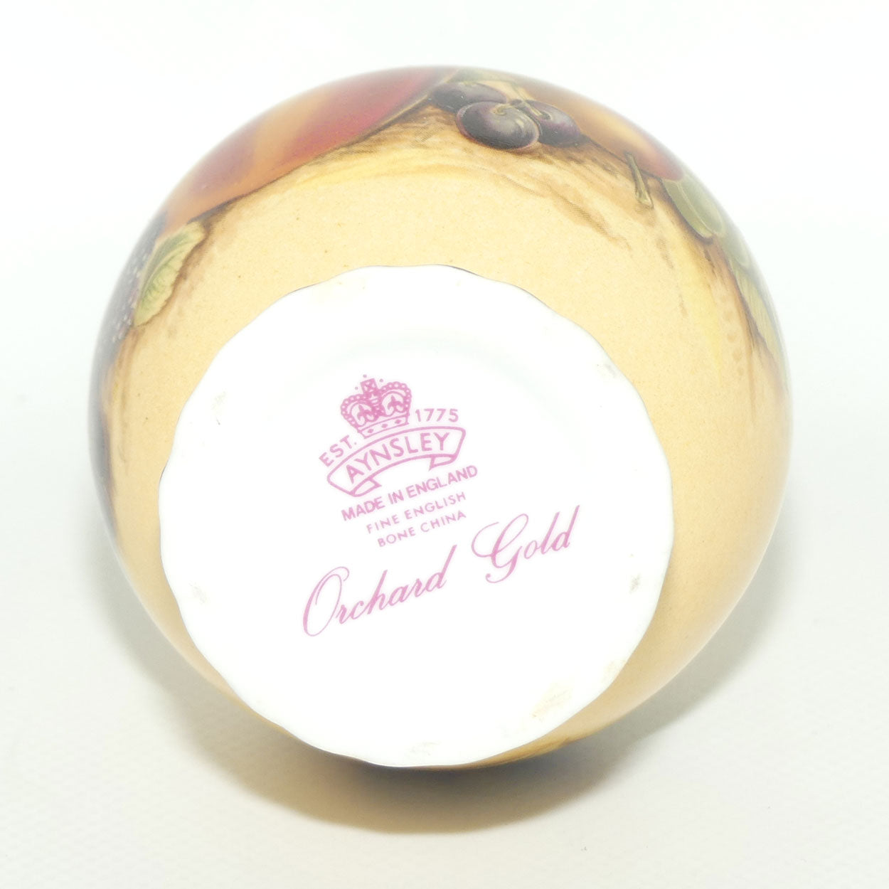 Aynsley Orchard Gold narrow neck vase | #2
