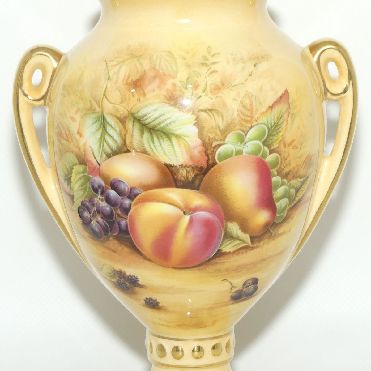 Aynsley Orchard Gold Lidded Urn with shaped handles | #1