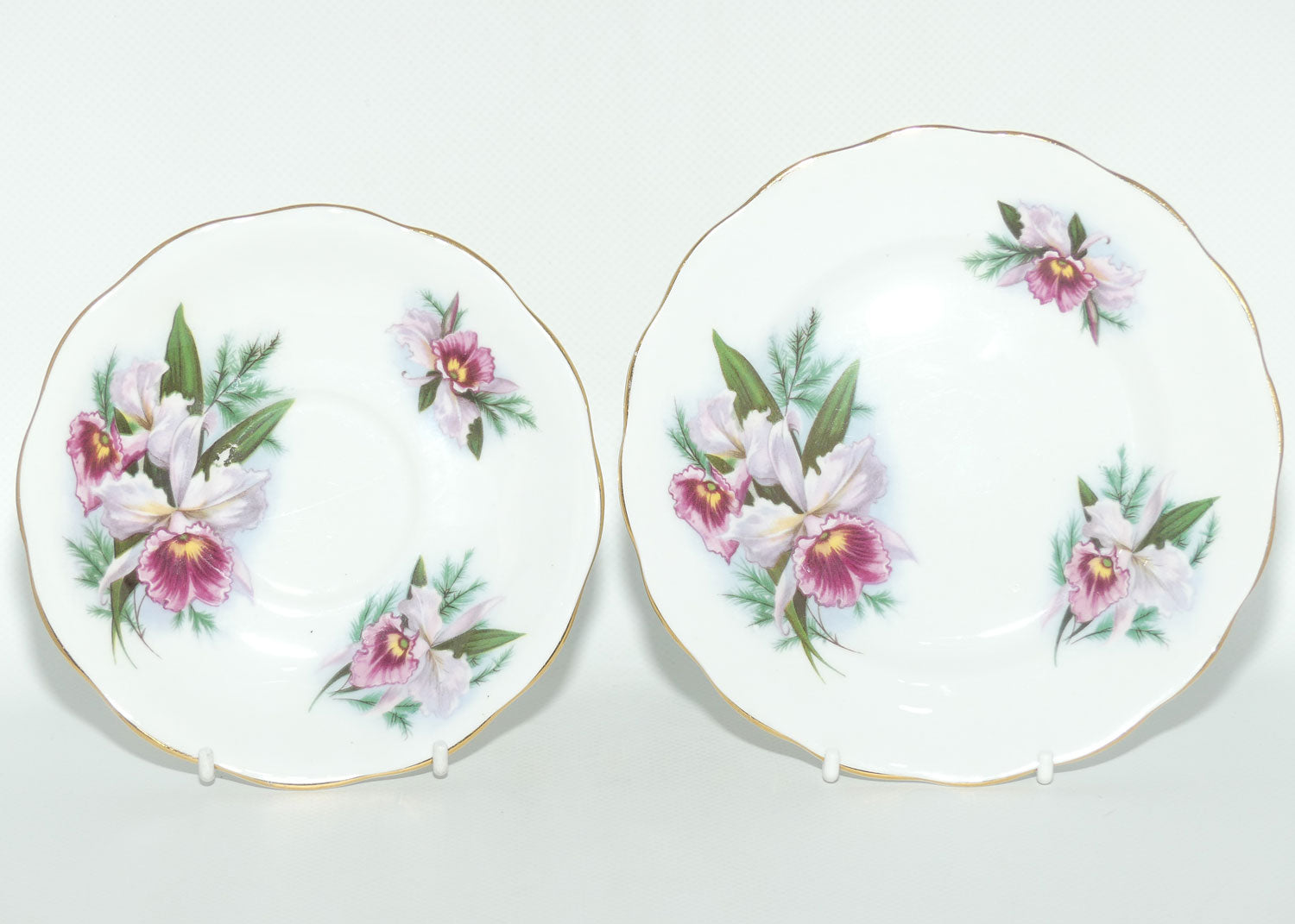 Royal Standard Orchid pattern tea trio | 2491Y | #1