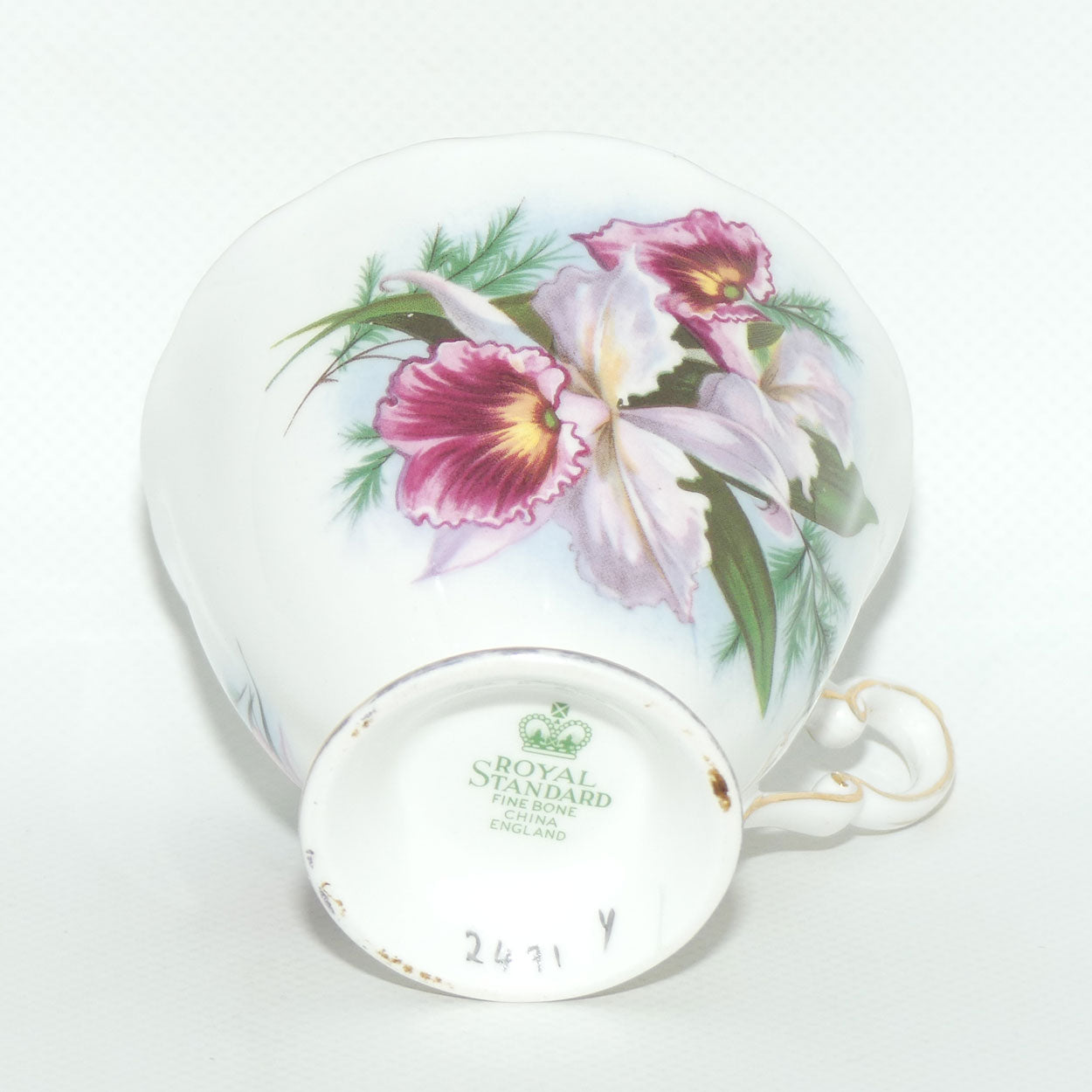 Royal Standard Orchid pattern tea trio | 2491Y | #2