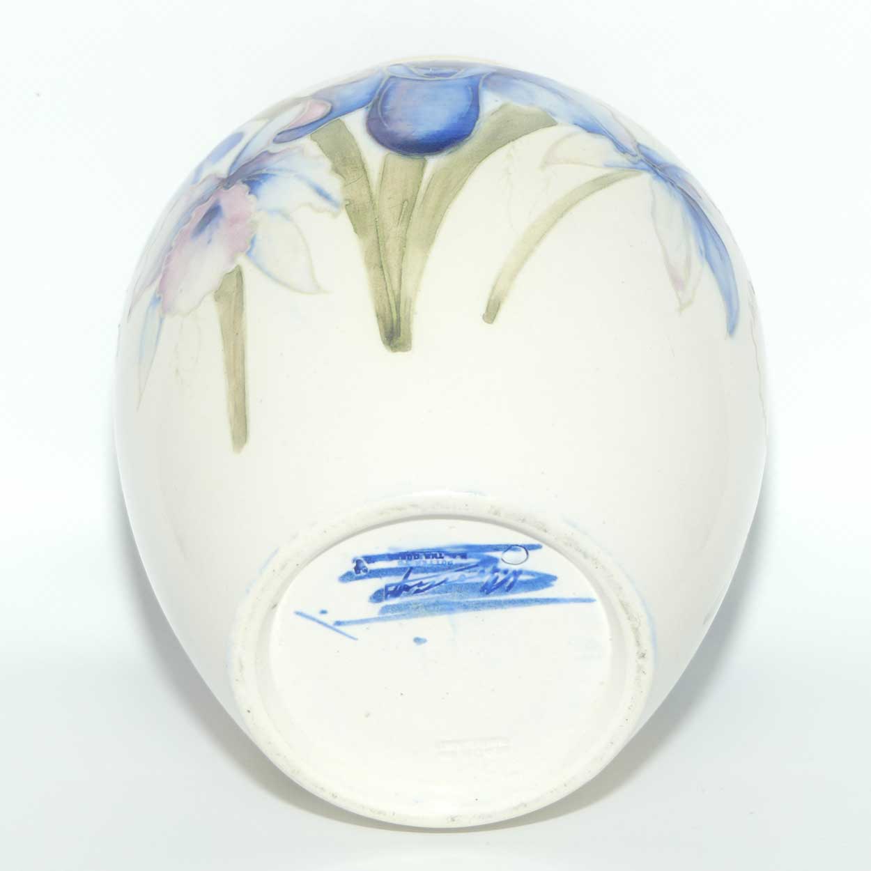 William Moorcroft Orchid salt glaze ovoid vase