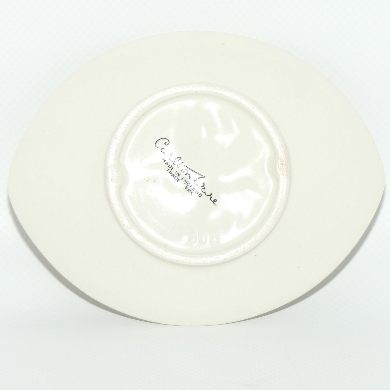 Carlton Ware Green Orchid on Ivory pattern dish | 12cm wide