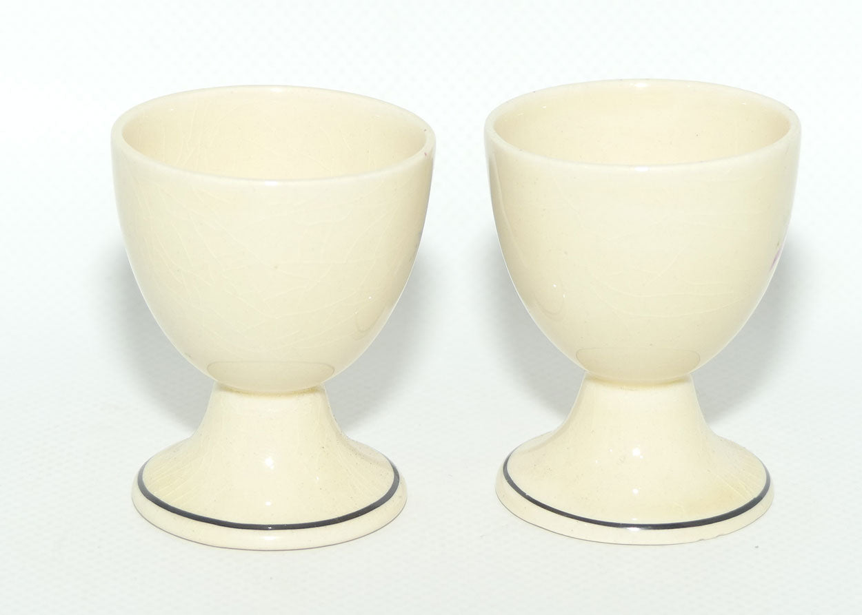 Royal Doulton Orchids pair of footed egg cups | #1