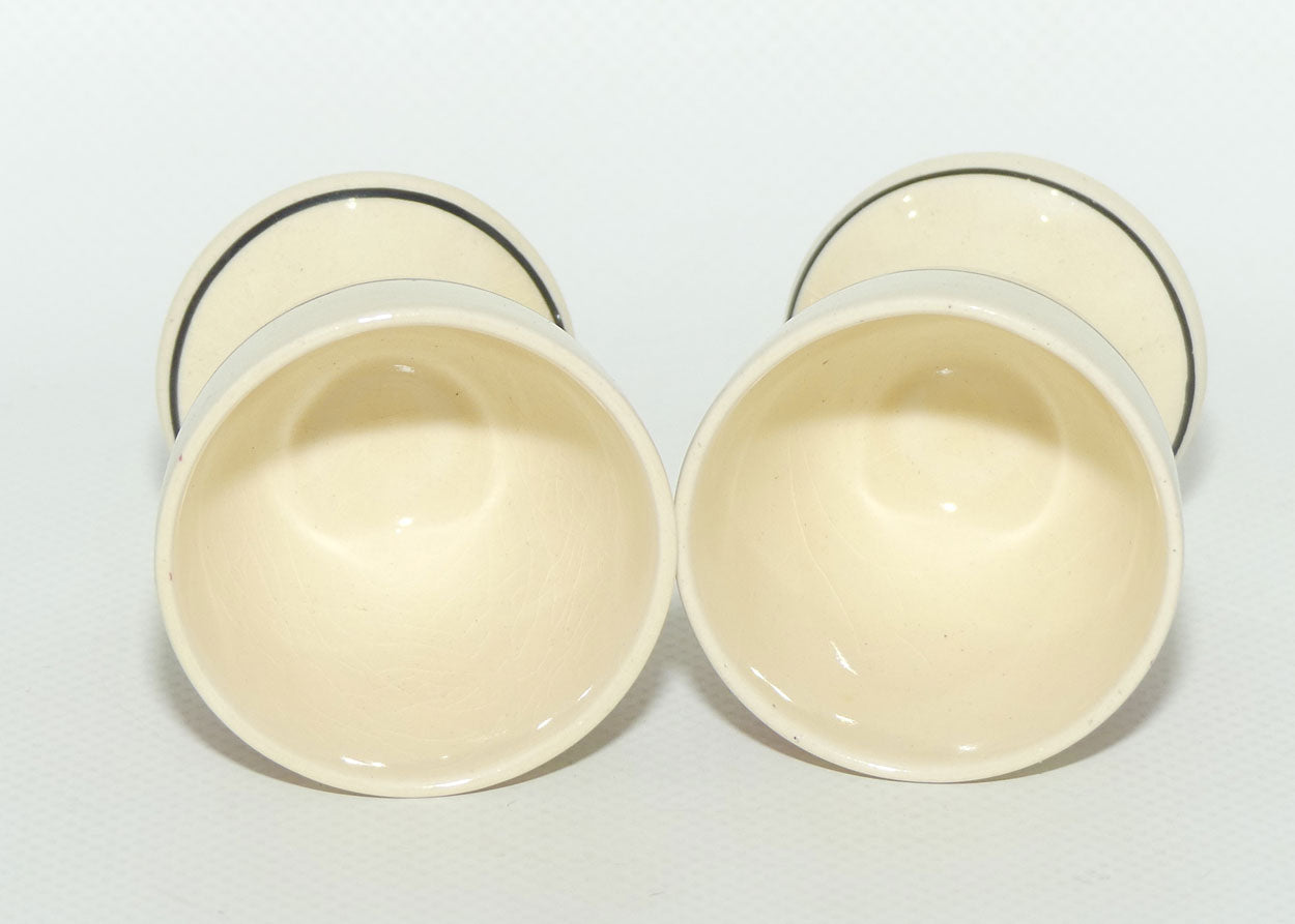 Royal Doulton Orchids pair of footed egg cups | #1