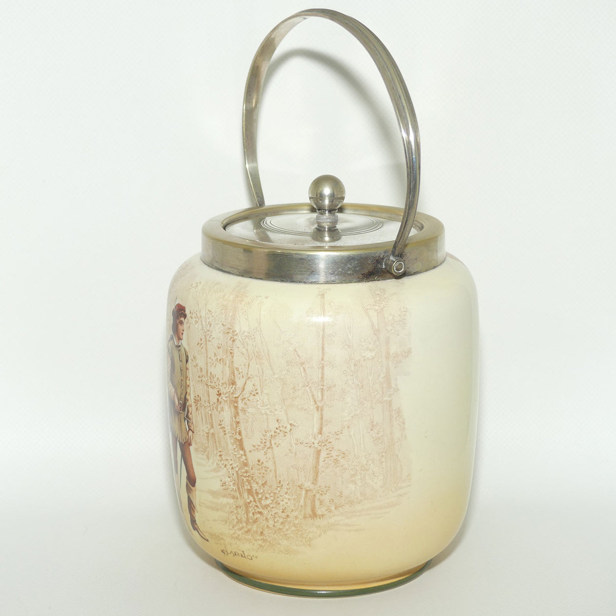 Royal Doulton Shakespearean Orlando biscuit barrel D3746