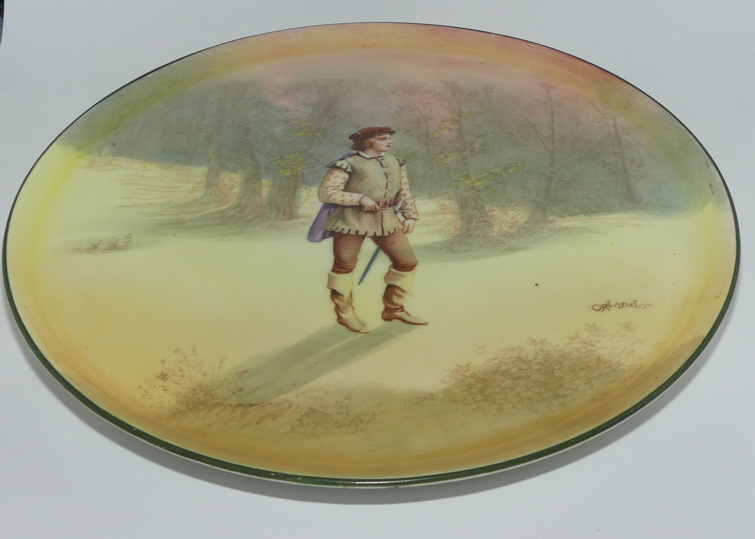 Royal Doulton Shakespearean Orlando large display plate E7267