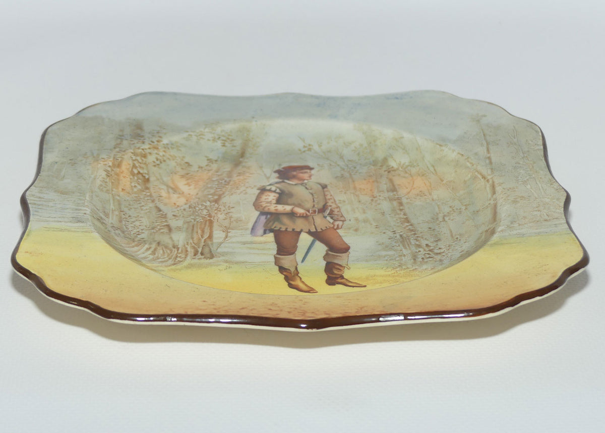 Royal Doulton Shakespearean Orlando square plate D3596