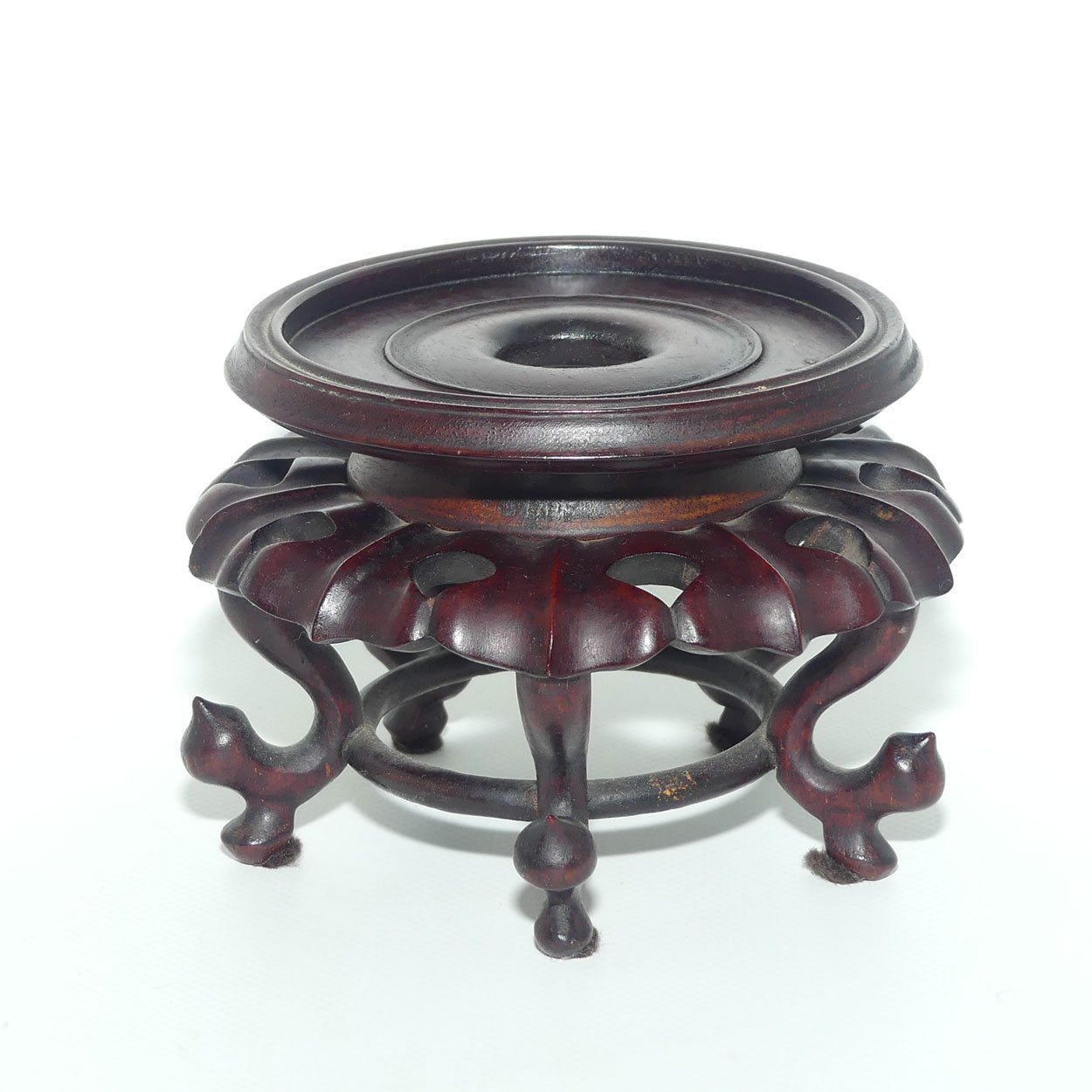 Antique Blown Ostrich Egg on fine Quality Rosewood stand