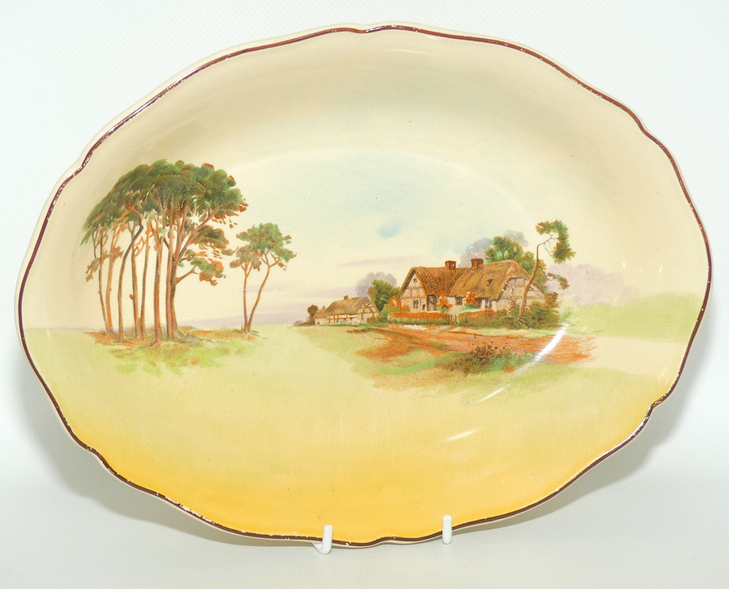 Royal Doulton English Cottages oval bowl D4987 | Scene 5