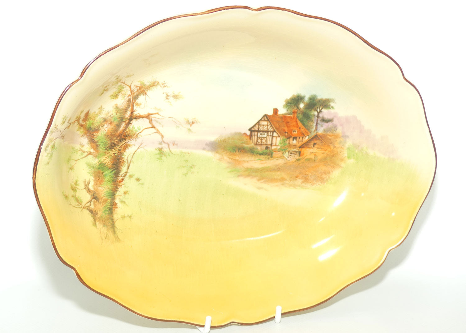 Royal Doulton English Cottages oval bowl D4987