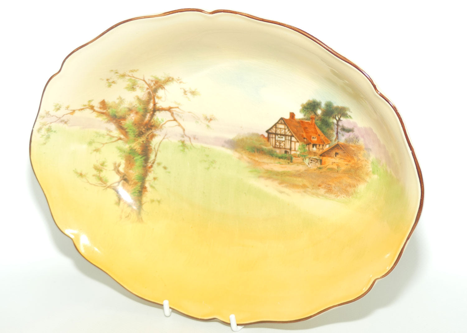 Royal Doulton English Cottages oval bowl D4987