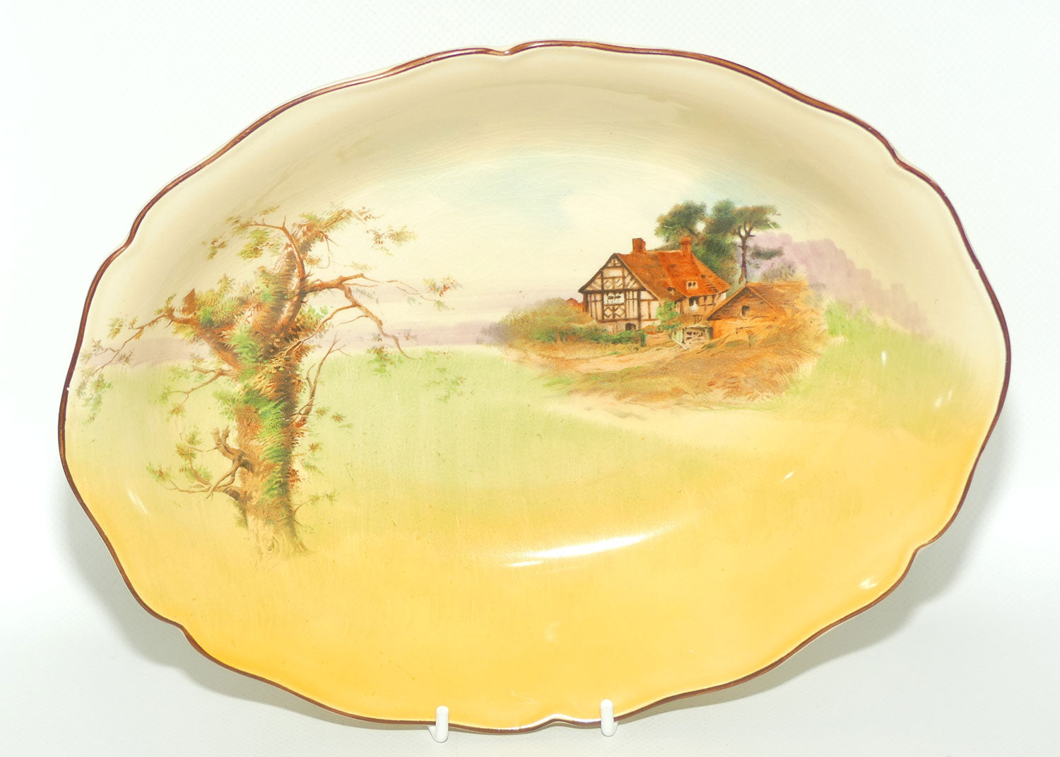 Royal Doulton English Cottages oval bowl D4987