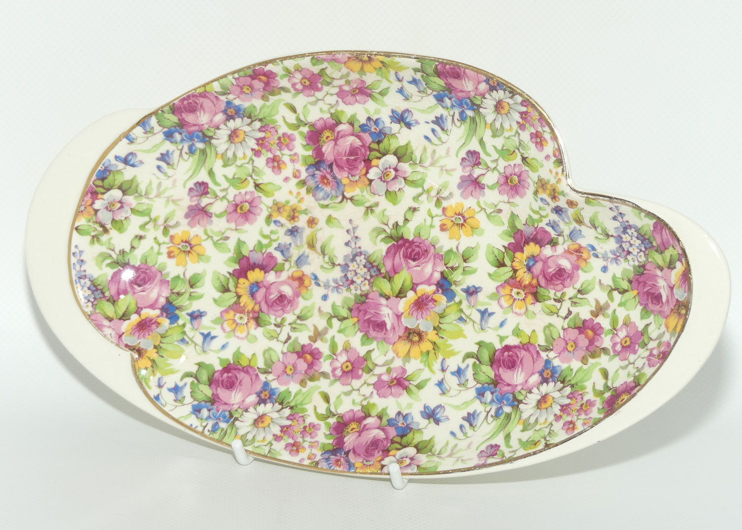 Royal Winton Summertime Chintz fancy shape tray