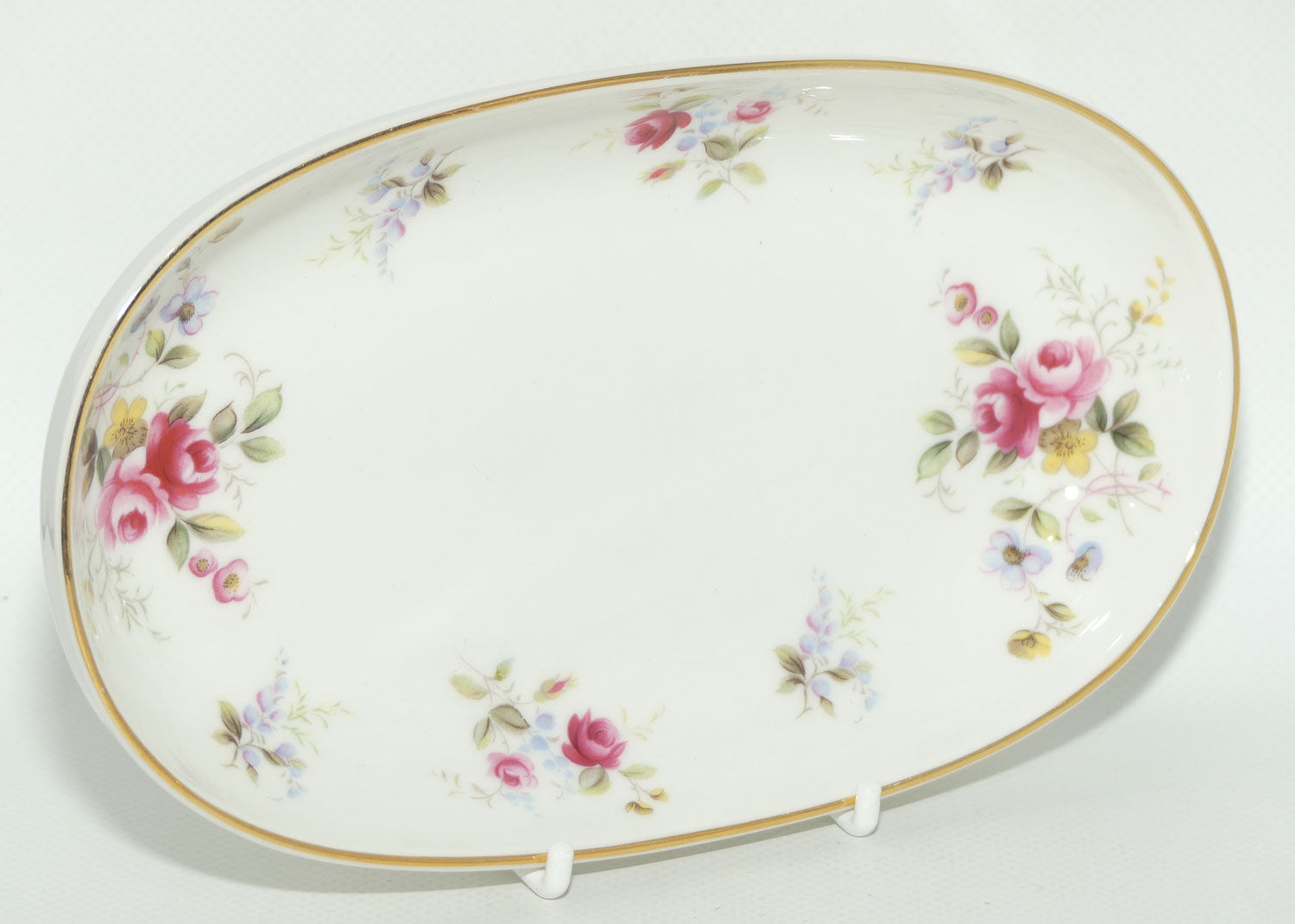 English made Floral oval tray | soap holder