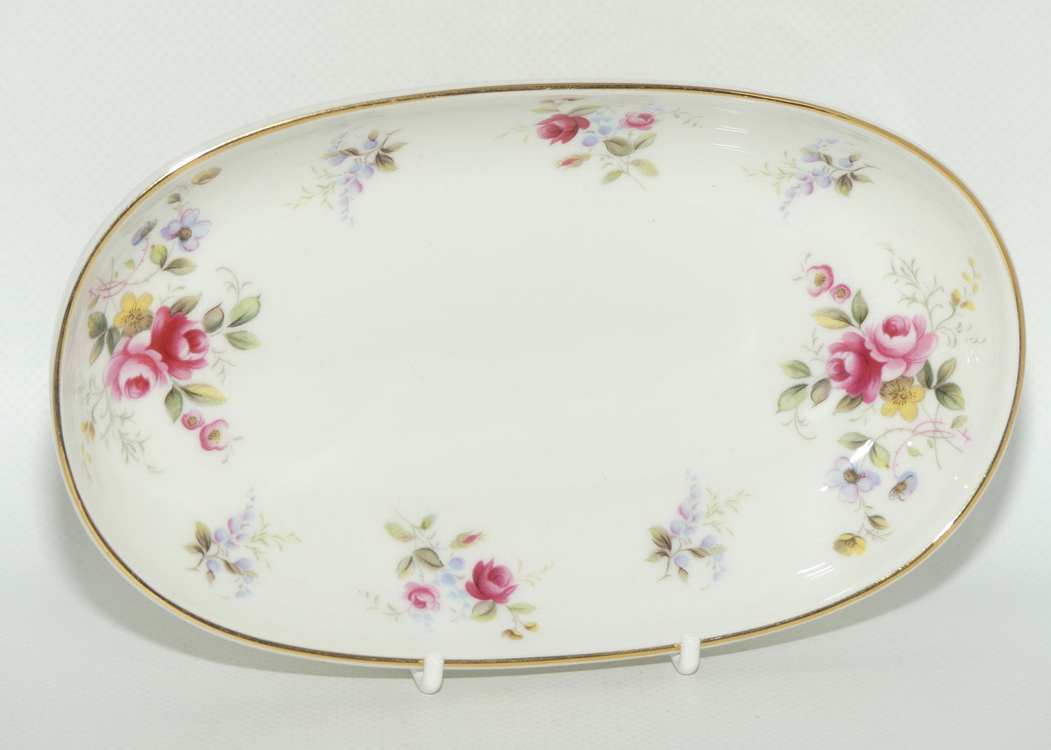 English made Floral oval tray | soap holder