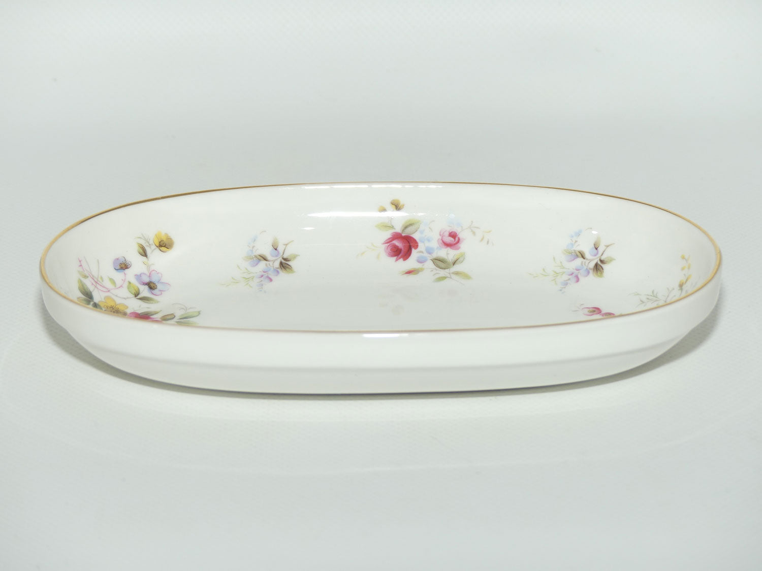 English made Floral oval tray | soap holder
