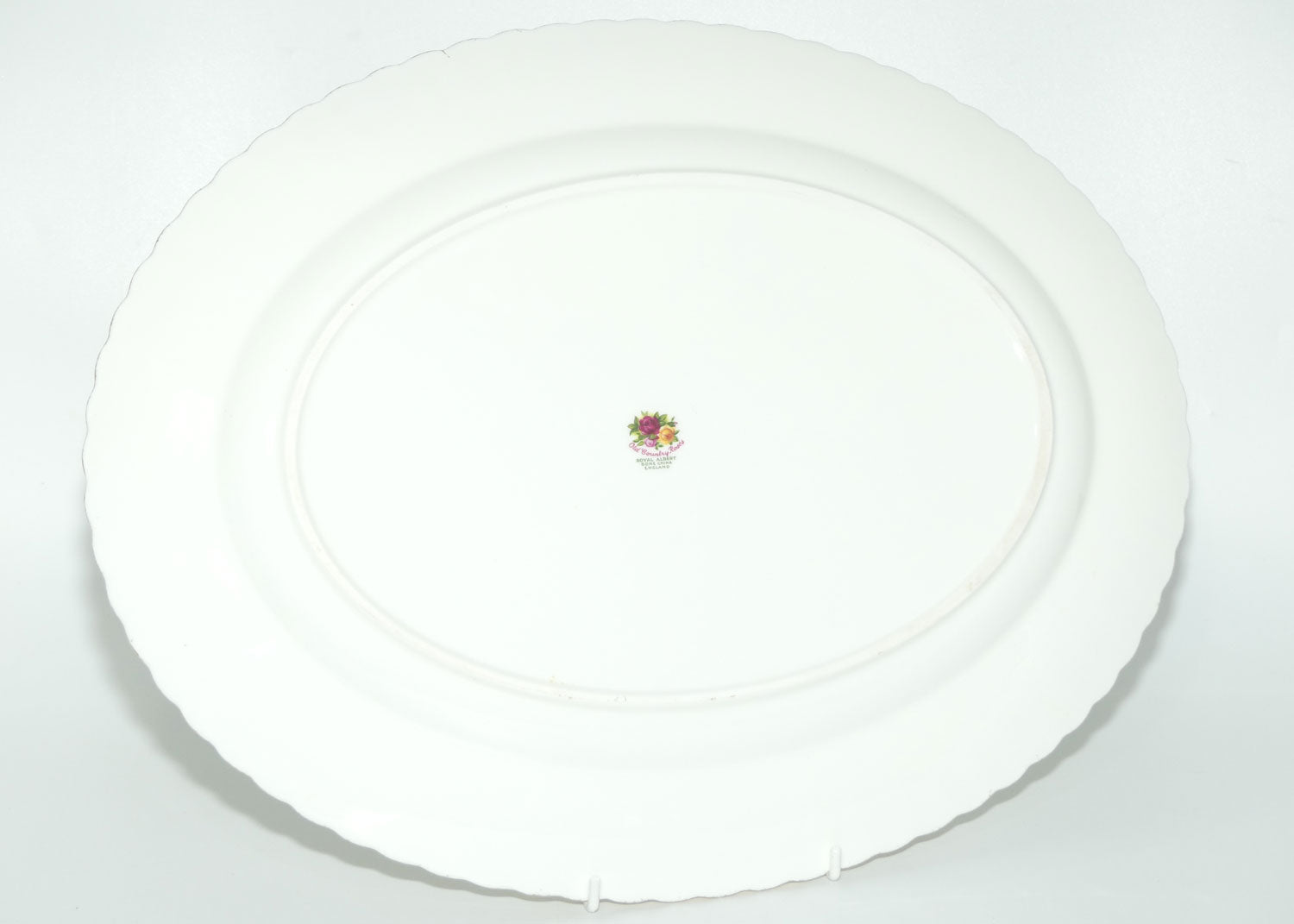 Royal Albert Bone China England Old Country Roses oval meat platter | 38cm | early backstamp |#2|
