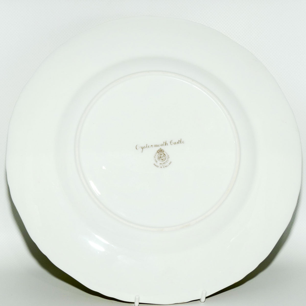 Royal Worcester hand painted Oystermouth Castle plate | Roberts