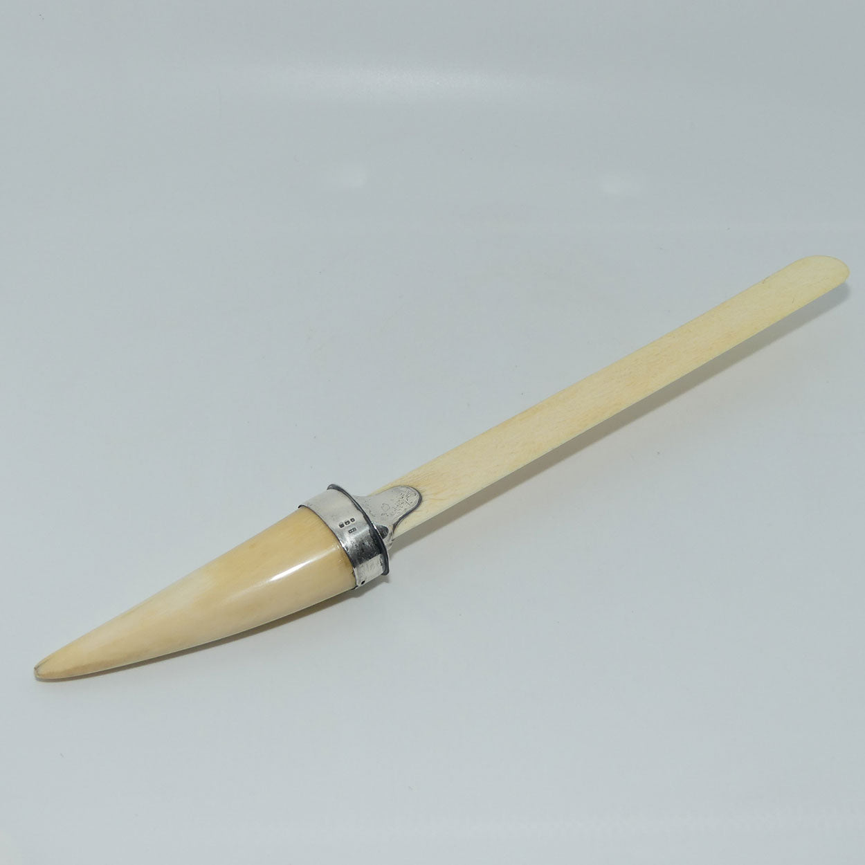 late Victorian era Silver Mounted Ivory page turner | Birmingham 1909