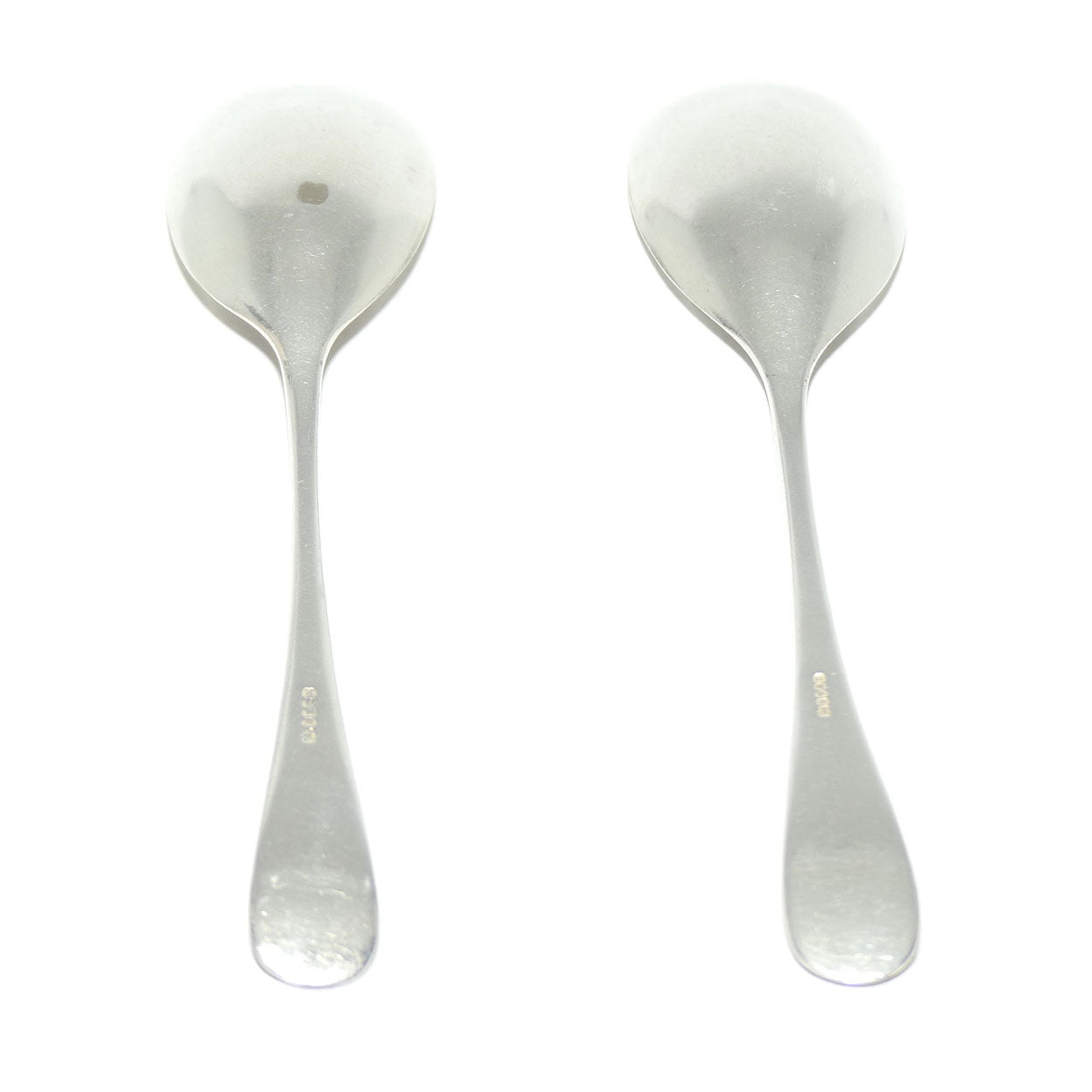 Pair of EP Silver Plated Shell pattern fancy jam spoons