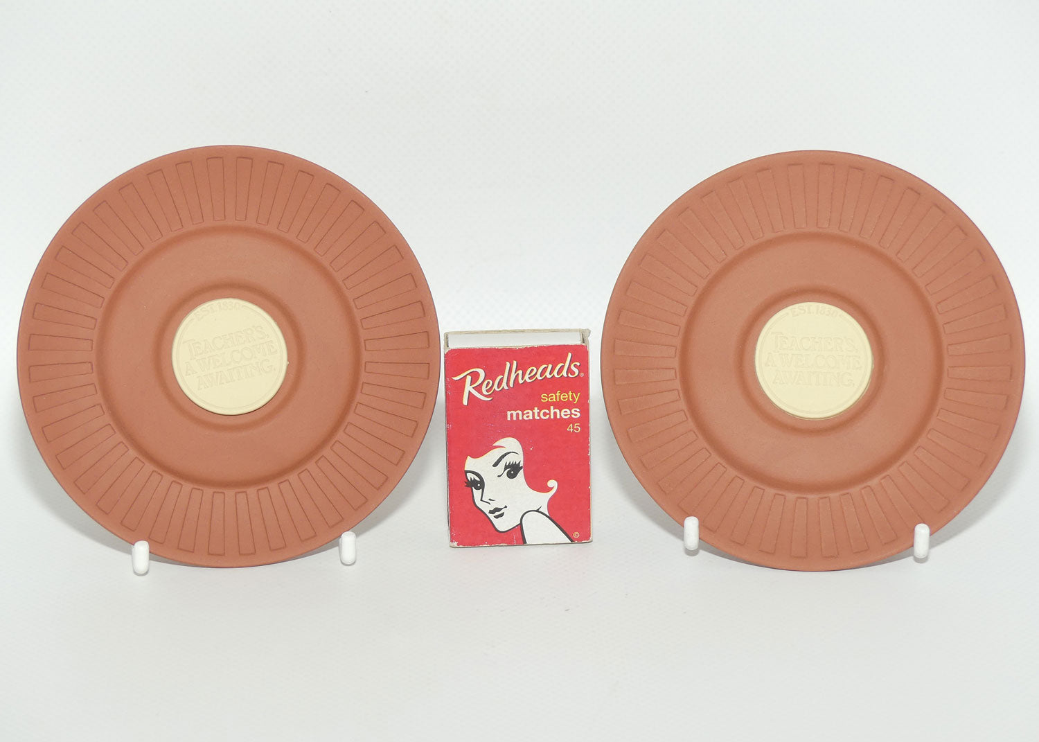Wedgwood Jasper | Cane on Terracotta | Teacher's Scotch Whisky | A Welcome Awaiting | boxed pair