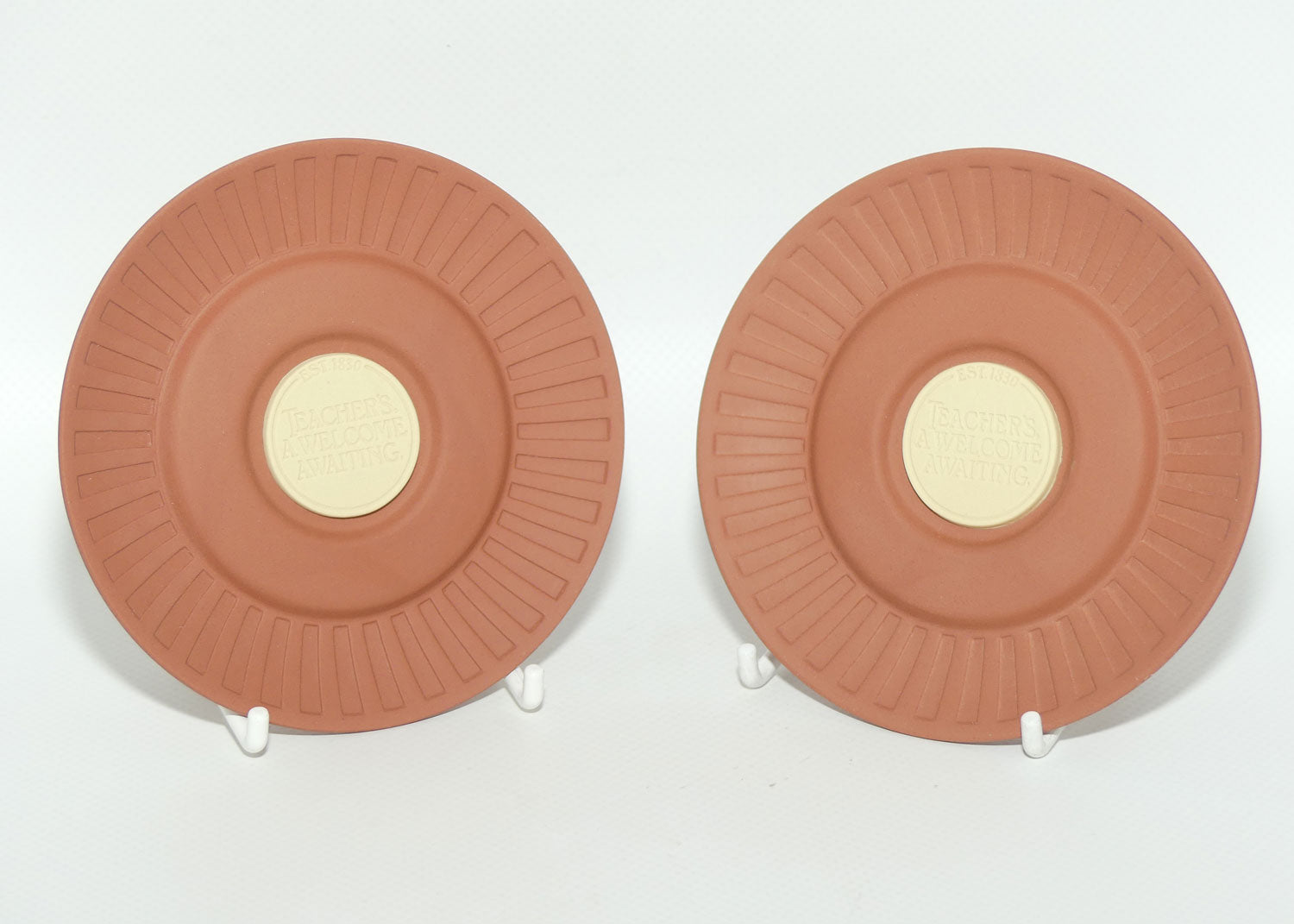 Wedgwood Jasper | Cane on Terracotta | Teacher's Scotch Whisky | A Welcome Awaiting | boxed pair