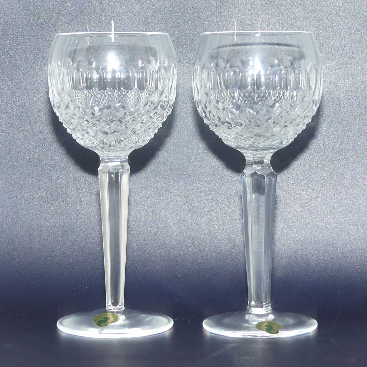 Waterford Crystal Colleen pattern long stem Hock glasses | 150ml