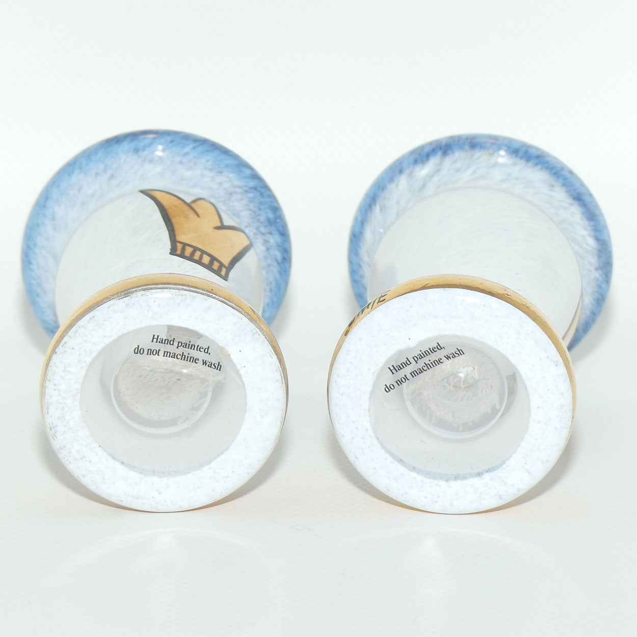 Kosta Boda Sweden Gold Tulip pair of mini vases | signed by Ulrica Hydman-Vallien
