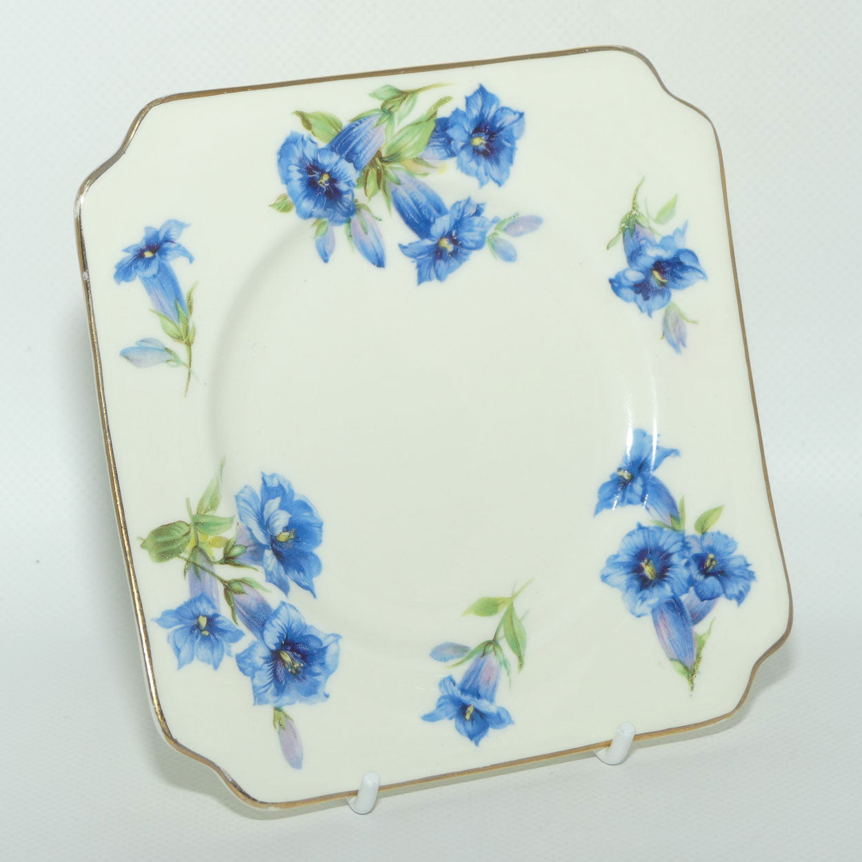 Royal Doulton Gentian pattern V1911 | pair of square tea plates