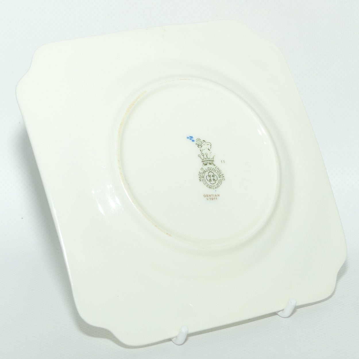 Royal Doulton Gentian pattern V1911 | pair of square tea plates