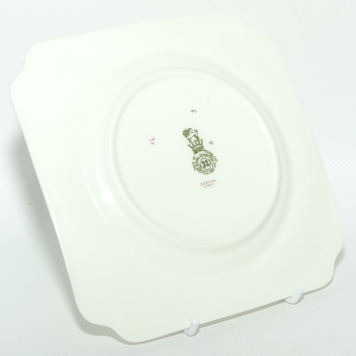 Royal Doulton Gentian pattern V1911 | pair of square tea plates