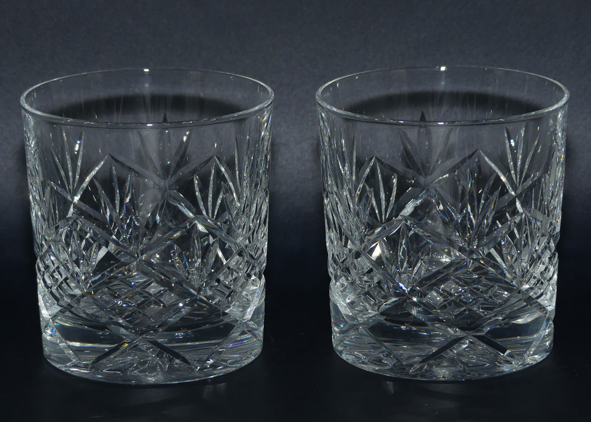 Royal Doulton Crystal Hellene pattern | Pair of Rummers | 175ml | boxed