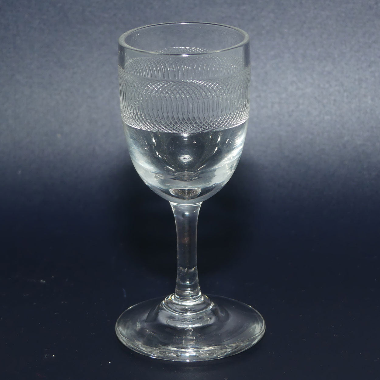 Pair of Edwardian Pall Mall Eyewasher style liqueur glasses