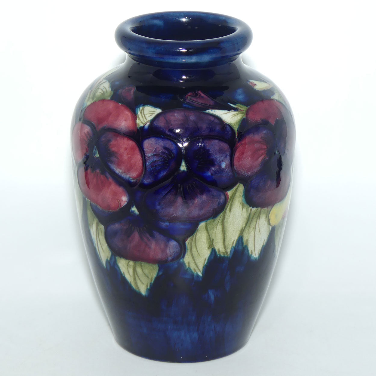 William Moorcroft Pansy 24/8 vase