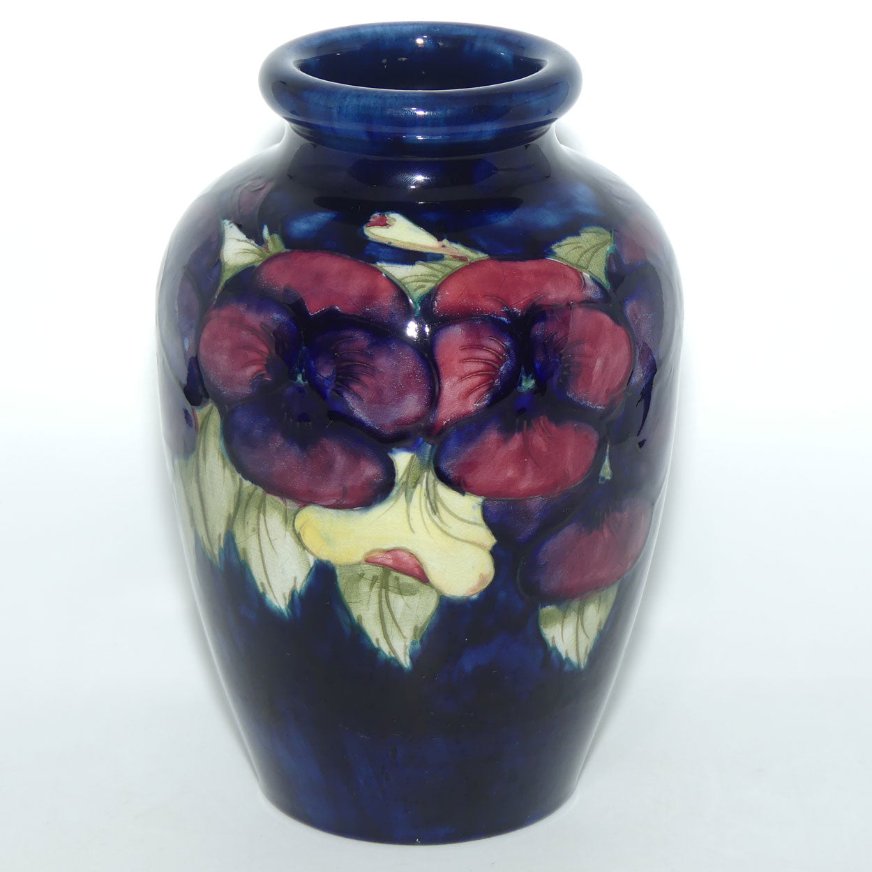 William Moorcroft Pansy 24/8 vase