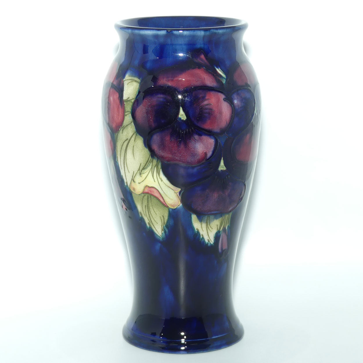 William Moorcroft Pansy 6/8 vase