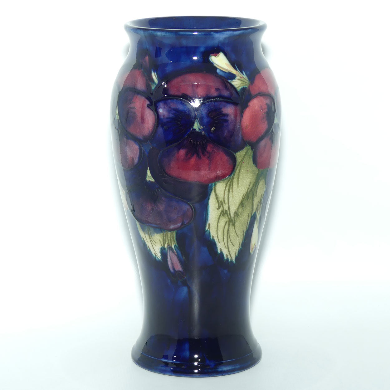 William Moorcroft Pansy 6/8 vase