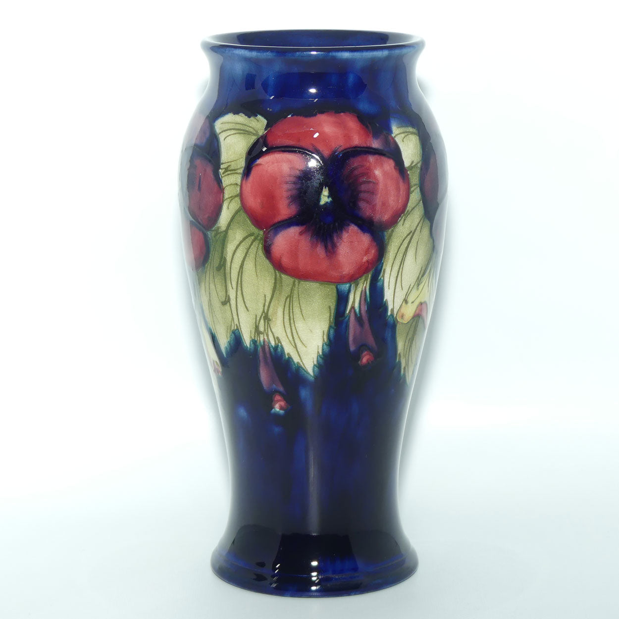 William Moorcroft Pansy 6/8 vase