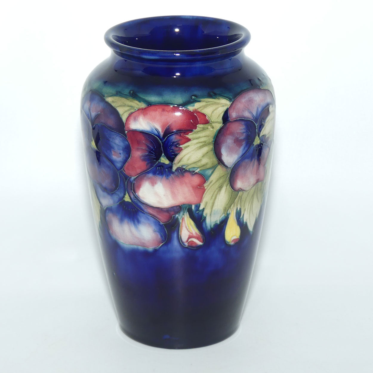 William Moorcroft Pansy 8/8 vase