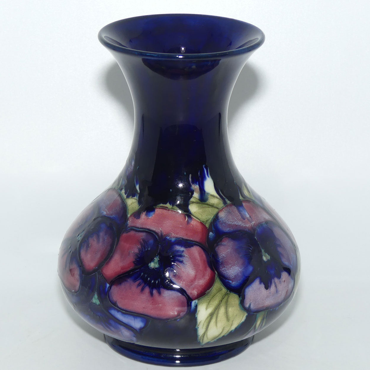 William Moorcroft Pansy M1/8 vase