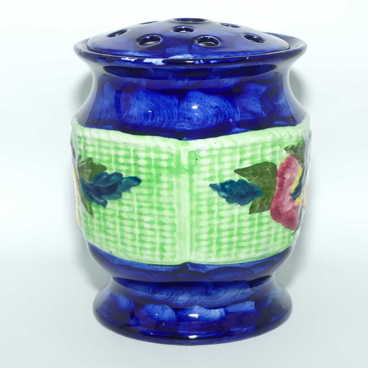 Maling Ringtons Ltd Pansy pattern flower vase with insert | Planter size